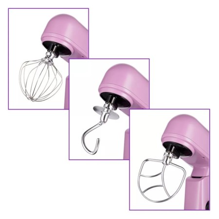 Mixer KitFort KT-3473-3, planetary, 1500 W, 5 l, 8 speeds, pink-3