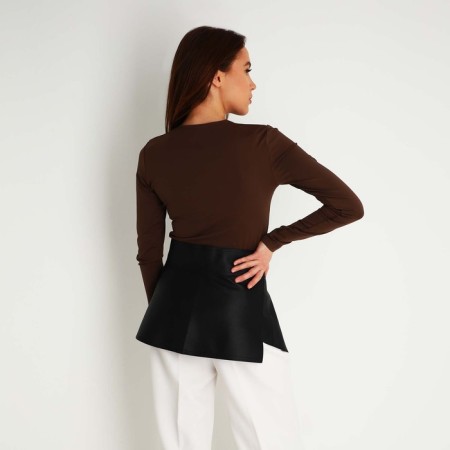Bask belt on the buckles, black color-1