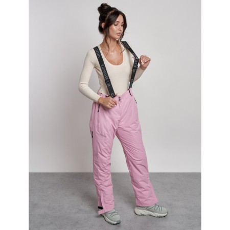 Semi -combinezone ski insulated female winter, size 48, pink color-17