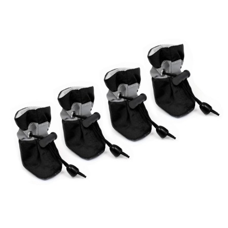 Dog boots "comfort" with weighting, set 4 pcs, size 3 (4, 5 x 3, 5 cm), black