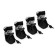 Dog boots "comfort" with weighting, set 4 pcs, size 3 (4, 5 x 3, 5 cm), black