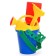 Set for playing the sand, small bucket, scoop, rake, watering can, color mix