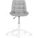 Computer chair Chester Metal/velor, white/gray 49x60x84 cm