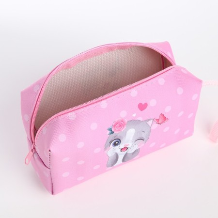Lightning cosmetic bag, pink color-2