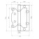 Loop Plug without insert MCL 4x3x2 mm SGP Box 2 mm, color mat. Golden 2 pcs