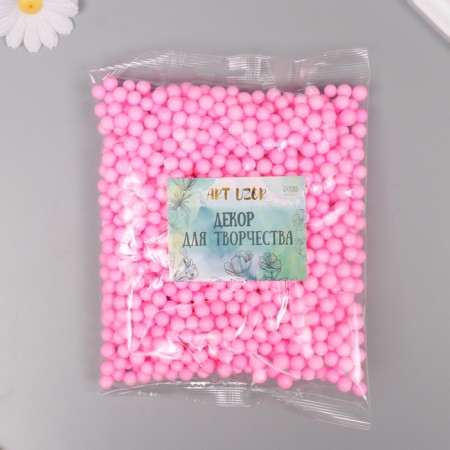 Decor for creativity Polyn -plast "Assorted balls" Fuchsia set 10 grams-2