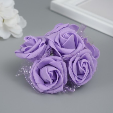 Decorative flower for creativity "Rose" lilac-1