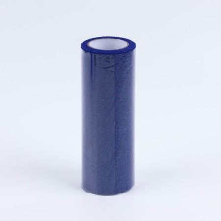 Fatin with glitter, 15 cm, 11 ± 1 g/sq.m, 9 ± 0.5 m, blue color No. 09-2