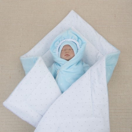 Set for discharge Winter Kinderlitto "Bear on the Moon", 6 items, height 56-62 cm, blue color-6