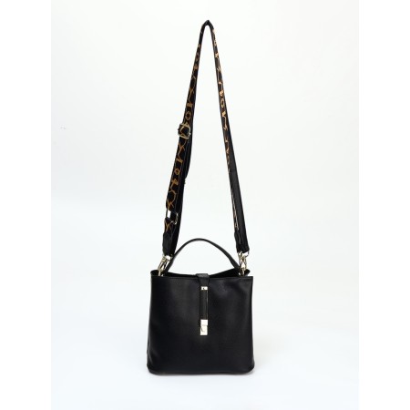 Bag Female Tout with zipper, black color