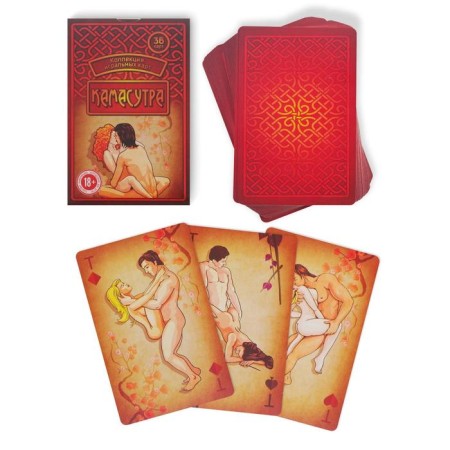 Playing Kamasutra cards, 36 cards, 18+-1