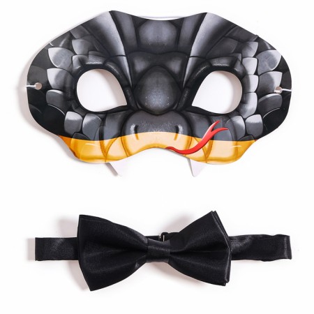 New Year! Carnival set "Snake" (mask+ butterfly)-1