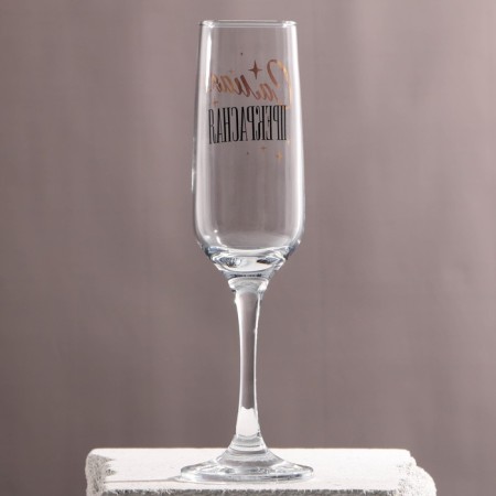 Champagne glass “The most beautiful”, 210 ml, type of drawing: Decorative-2