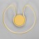 LUSTER "Norvin" LED 40W 3000K gold 42x42x24 cm