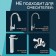 Zein aerator, rotary, 3 modes, chrome