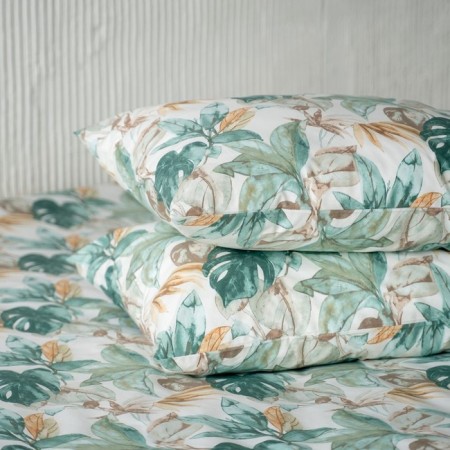 Pillowcase of pillowcases "MIA", size 70x70 cm, green color, 2 pcs-1