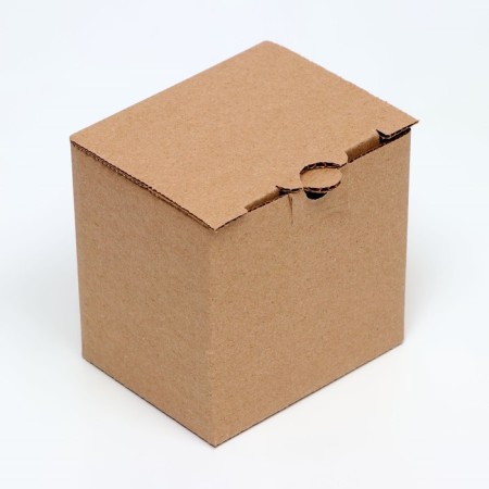 Box under a mug, 10 x 8 x 10 cm, brown-1