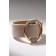 Bracelet Skin "Pompei" capture, light-beige color in gold, 24 cm