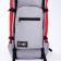 Tourist backpack, TAIF, 90 l, cord department, outer pocket, 2 side nets, gray/red color