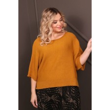 Female jumper, size 56, mustard color