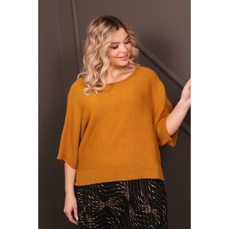 Female jumper, size 56, mustard color