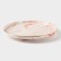 Ceramic lunch plate "Marble", D = 25 cm, pink color
