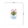 Tables on the table "Flowers in a vase", rectangular, Saten, size 120x145 cm