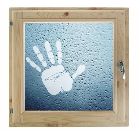 Window, 60 × 60cm, "hand", single -chamber double -glazed window