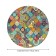 The tablecloth on the table “Loski ornament”, round, oxford, elastic band, size 140x140 cm, diameter 105-120 cm