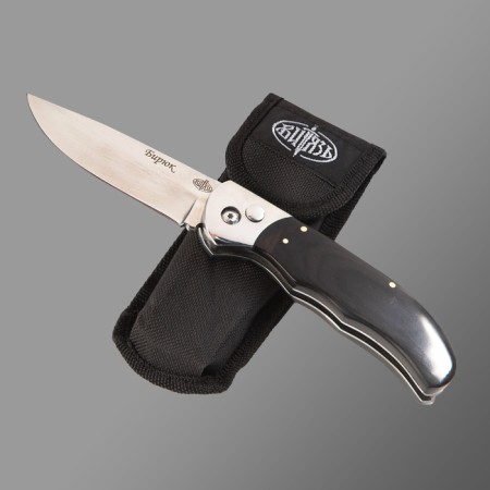 Folding "Biryuk" steel 65x13, handle - wood, 21 cm-4