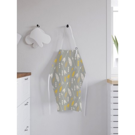 Apron kitchen with a photo print "Spray arrows with feathers", adjustable, size OS-1