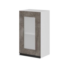 Wardrobe with a screw Noktyurn 400x300x720 white/dark concrete/anthracite