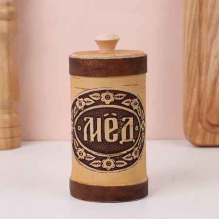 TUES "Mod", 6 × 6 × 15 cm, birch bark