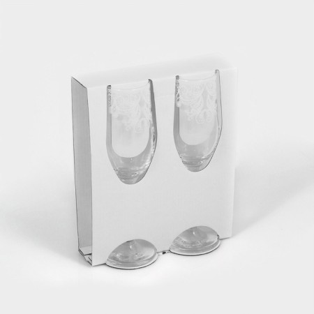 A set of glasses for champagne "Lace", 200 ml, diameter 5.3 cm, height 20.5 cm, 2 pcs-5