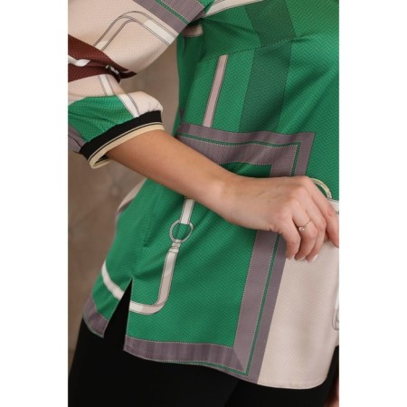 Female jumper, size 44, green color-4