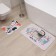 Set of bathroom rugs Ethel "Kitty" 2 pcs, 80x50 cm, 50x40 cm, velor
