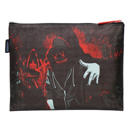 Folder for notebooks A5, 245 x 200 x 10 mm, lightning from above, leather, de Vente Hoodie Man, for boys-2