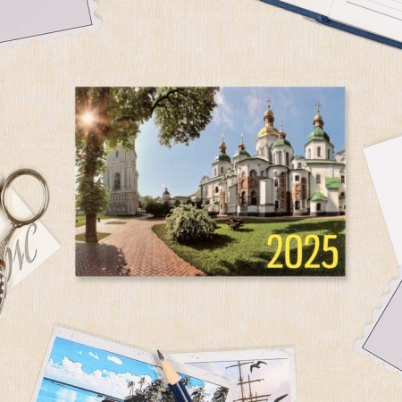 Pocket calendar "Temples" 2025, 7x10 cm, mix-4