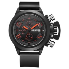 Men's watch, D-3.7 cm, with chronograph, 3 atm, luminous