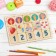Developing wooden game "We count up to five"