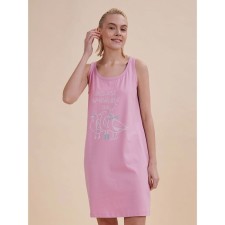 Female dress, size l, pink color
