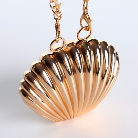 Female bag on a magnet, gold color-5