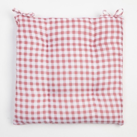 Siddle on the chair Ethel "Cage" 40x40 cm, col. pink, 100% polyester-4