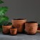 Set of pots "Vostok" 0.4; 1; 2.5; 5 l., Brown