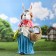 Garden figure "Rabbit with a basket and an umbrella" 73x40cm