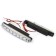 Daily running lights KS, KS-0815, 8 LED, chrome, 158x36x18 mm, set 2 pcs