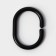 A set of rings for curtains in the bathroom, plastic, 12 pcs, black color