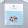 Decor for creativity metal, enamel "heart with a cantic" raspberry 1x1 cm