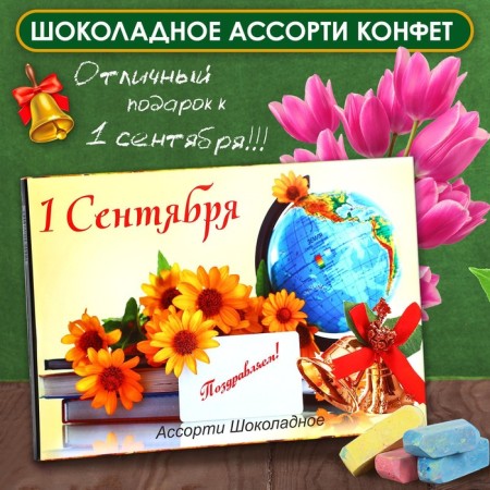 Chocolate sweets in the box "September 1", assorted, 210 g