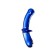 Satiffyer Double Crystal bilateral phallimitator, 19.5 cm, glass, blue color